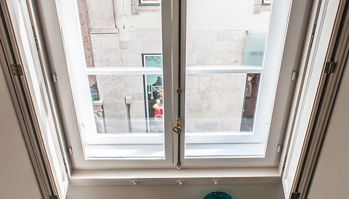 View of the 1 bedroom apartment with mezzanine in Chiado, Lisbon